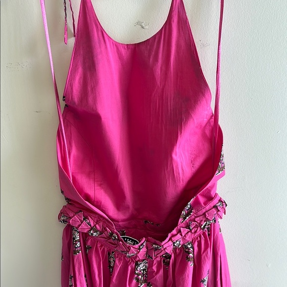 RHODE Pink Ruffled Tiered Sundress - Picture 6 of 11